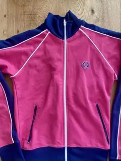 FRED PERRY ジャージ EU 38 ピンク ネイビー