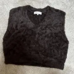 ロペピクニック　ROPE' PICNIC ショートフェザーニットベスト