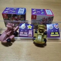 マリオカート デラックス8キャラクターカーピンクゴールドピーチ&ゴールドマリオ