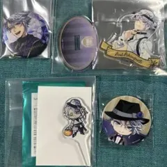 Azul Ashengrotto アズール　アクスタ　缶バッジセット