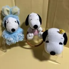 スヌーピー　ぬいぐるみ　ふわくたバニー　タオルハンガー　ウッドストック