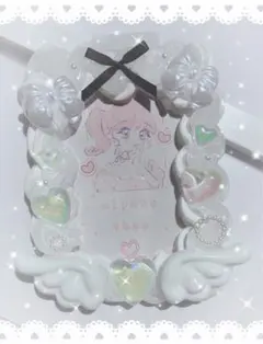 〖sale！〗トレカケース 硬質ケース ホイップデコ B8 白 ホワイト リボン