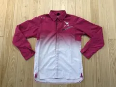 OAKLEY オークリー メンズ 長袖 ゴルフシャツ ホワイト ピンク XL