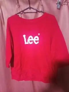 Leeリー スウェット レッド ロゴプリント