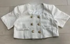 SHEIN DAZY カジュアルビジネス 無地 テクスチャースクエアカラー 半袖