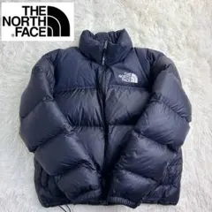 【美品】ノースフェイスダウンジャケット　ヌプシ　ブラックメンズXL 大きいサイズ