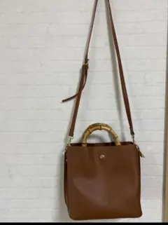Legato Largo 明るめブラウン2WAYショルダーバックのサムネイル
