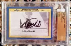 イチロー 直筆サイン ベースボールカード mlb 殿堂入り leaf topps
