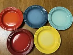 Le Creuset ミニ・ラウンド プレート 5枚セット 箱ありのサムネイル
