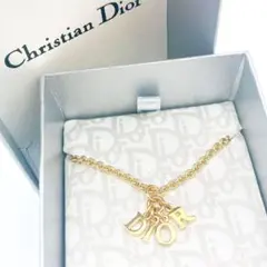 極美品】ディオール Christian Dior ブレスレット ロゴ シルバー