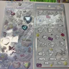 シナモロール 3Dステッカー＆キラキララインシールセット