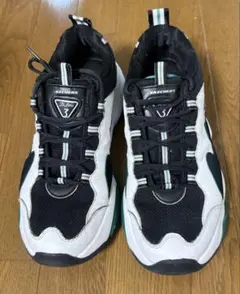 SKECHERS D'Lites 3 ブラック/ホワイト/グリーン