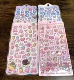 ボンボンドロップシール　オーロラ　4点