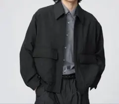 新品タグ付きUNIQLO U ショートブルゾン ブラック XXL - メルカリ