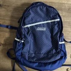 お値下げ⭐︎Coleman ドット柄 リュック ネイビーのサムネイル