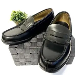超王道✨ HARUTA◾️ハルタ◾️ローファー◾️日本製◾️ブラック◾️25.5cm