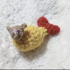 くまフライ　あみぐるみ
