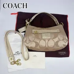 【極美品】COACH ショルダーバッグ 2way ブラック F20044 コーチ ポピー 2WAYセミショルダーバッグ 黒 F20044 レディース