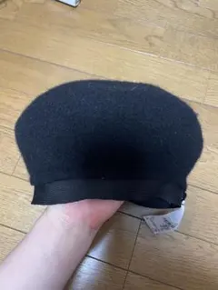 earth music&ecology 黒 ベレー帽 フリーサイズ