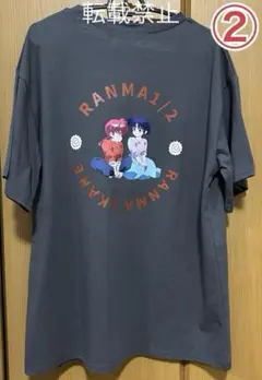 ②　しまむら　らんま1/2　女らんま&あかね　Tシャツ　M