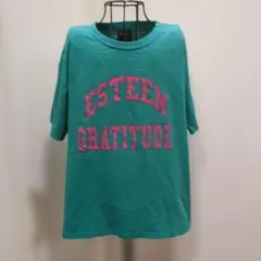 ロゴプリント 半袖Tシャツ グリーン