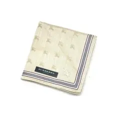 Y605-231　BURBERRY バーバリー 大判ハンカチ ノバ調 ホースロゴ