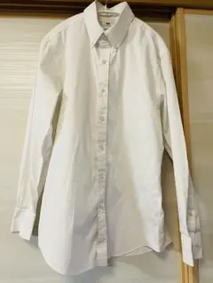 ユニクロ UNIQLO 白　スーパーノンアイロン スリムフィット 長袖　X L