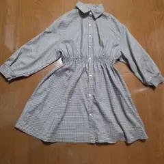 lovetoxic チェック柄 七分袖 ワンピース