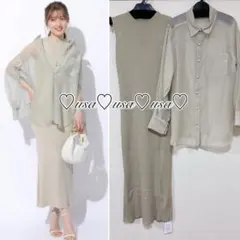 ♡新品♡Apuweiser-riche♡シャツsetマーメイドワンピース