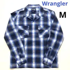 Wrangler ラングラー オンブレチェックシャツ　ネルシャツ　長袖　Mのサムネイル