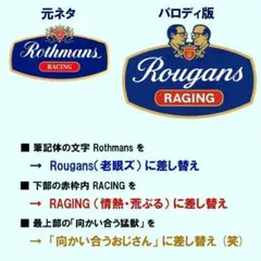 ✅数量限定　ロスマンズ風 (Rothmans)ステッカー　老眼ズ　NSR250R