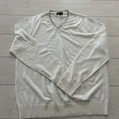 セール中 Paul Smith Vネックニット Lサイズ クリーム