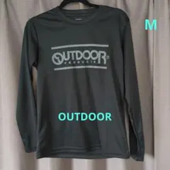 OUTDOOR Mサイズ 黒 長袖カットソー