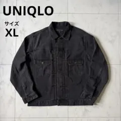 希少 UNIQLO ユニクロ セカンド 2nd デニムジャケット ブラック XL