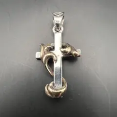 ⚜️即日発送⚜️有刺鉄線十字架ネックレス ペンダントトップ 925 
