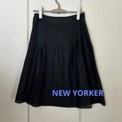 NEWYORKER 黒 ひざ丈スカート サイズ11のサムネイル