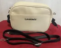 Lovetoxic ラブトキ　カバン　ショルダーバッグ　リボン　肩紐取り外しOK