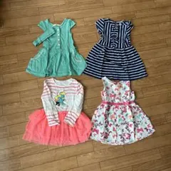 女の子　90 ワンピース４着セット