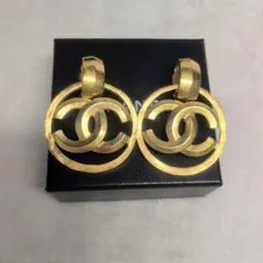 【CHANEL】シャネル サークルココマーク イヤリング ヴィンテージ