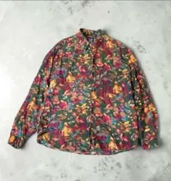 archive old GAP 花柄レーヨンシャツ Y2K 90s
