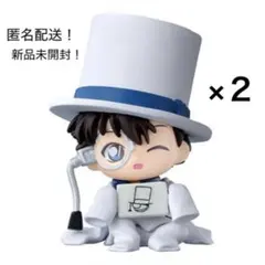 ２個 ちぢませ隊9 怪盗キッド 名探偵コナン ガシャポン ガチャ フィギュア