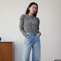 AZUL by moussy カットツイード長袖トップスのサムネイル