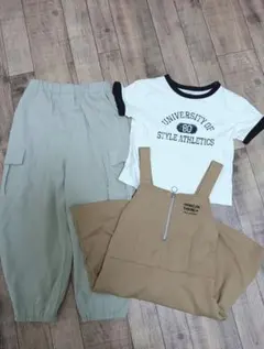 【値下げ】女の子カジュアルセット　130