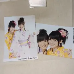 ハロプロL版写真 スマイレージ前田憂佳＆モーニング娘。生田衣梨奈2枚セット
