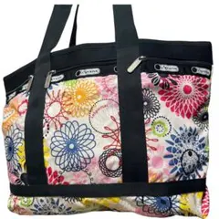 未使用級✨レスポートサック　トートバッグ　ショルダー　花柄　ナイロン　総柄