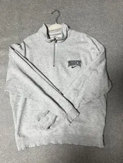 【00s Y2K】NIKE ハーフジップ スウェット XL 背面デカロゴ ボロ