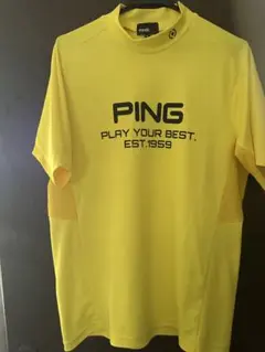 PING モックネックシャツ イエロー Mサイズのサムネイル