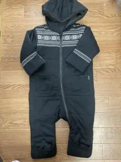 フリースアウター コムサイズム　ベビー　ノルディック柄80サイズ　中綿入り