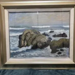 中村宗林 山口 萩・菊ヶ浜 指月山 額58×66絵45×53cm10F - メルカリ