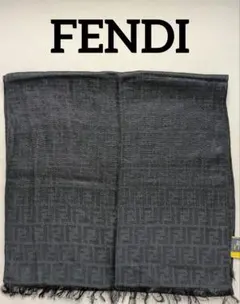FENDI フェンディ ロゴ マフラー ズッカ柄 ブラウン 美品 - メルカリ